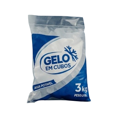 Gelo em cubos SetSul pacote 10kg